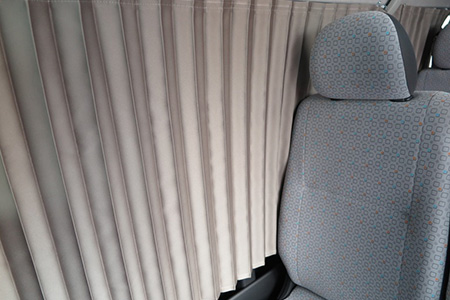 室内遮光カーテン5面用、間仕切り遮光カーテン